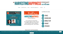 Desktop Screenshot of harvestinghappinesstalkradio.com